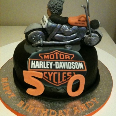 Harley Davidson Bike Cake