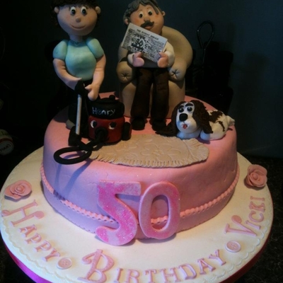Birthday Cake Handmade 3D Figures