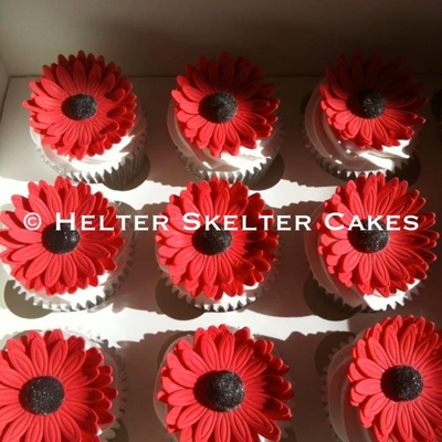 Gerbera Cupcakes