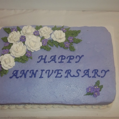 Lavender Anniversary Cake