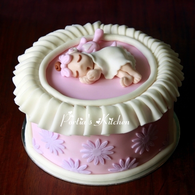 Baby Christening Cake
