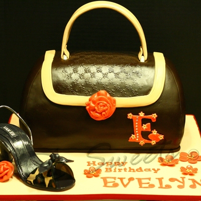 Purse And Shoe Cake