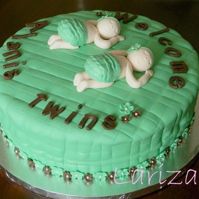 Baby Twins Cake