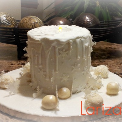 Christmas Candle Cake