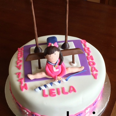 Gymnastic Girl Cake