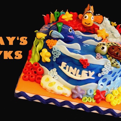 Finding Nemo Themed Cake