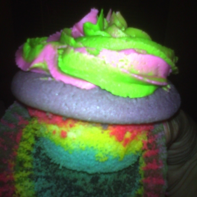 Rainbow Birthday Cupcakes