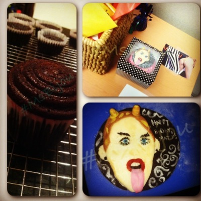 Miley Cyrus Fondant/mc Jumbo Cupcake Topper