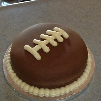 Fondant Football Cake