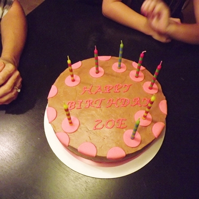 Chocolate With Pink Polka Dots!