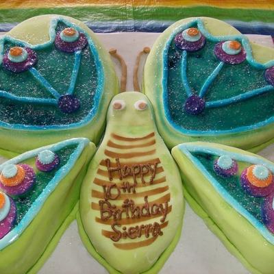 Butterfly Birthday Cake