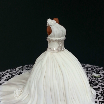 Mini Wedding Dress Cake