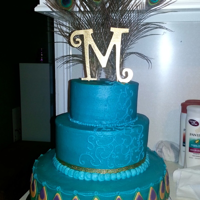 Peacock Feather Cake