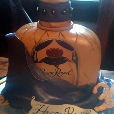 Crown Royal Birthday Cake