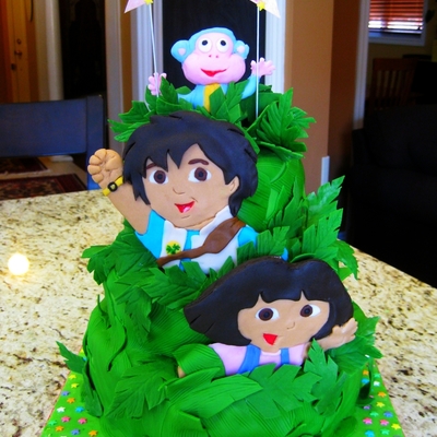 Dora & Diego Birthday Cake
