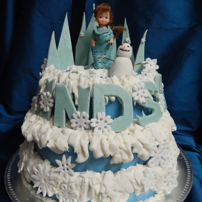 Frozen Theme Birthday Cake