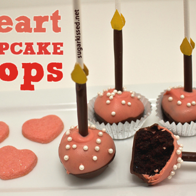 Heart Cupcake Pops In 5 Easy Steps