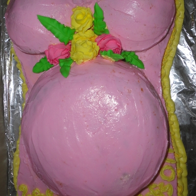 Pregnant Belly Cake