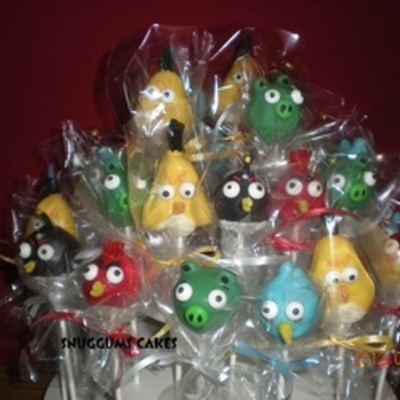 Angry Birds Cake Pops