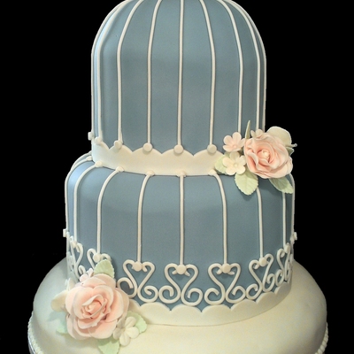 Bird Cage Wedding Cake