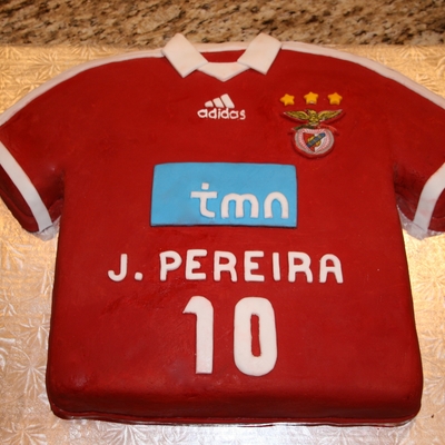 Benfica Soccer Jersey Cake