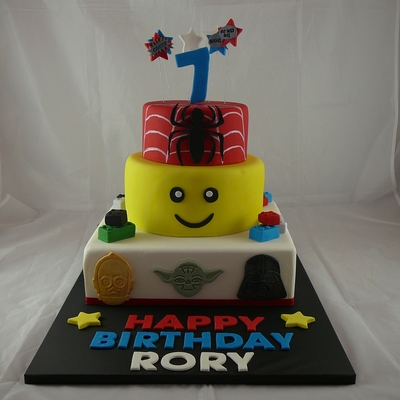 3 Tier Toy Themed Cake