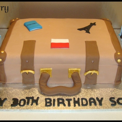 Suitcase Cake For Scott