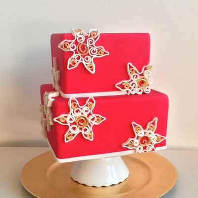 Quilled Christmas Cake Tutorial
