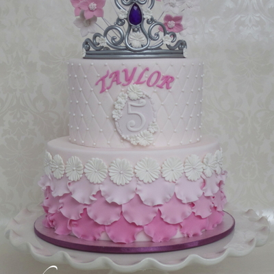Pretty Pink Princess Cake
