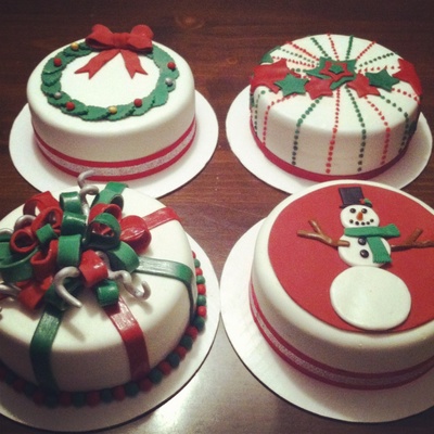 8 Inch Mini Christmas Cakes