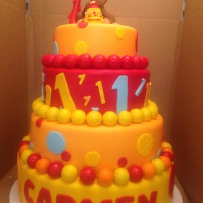 Curious George 1St Birthday Cake