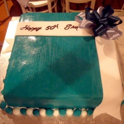 Green 50Th Birthday Cake