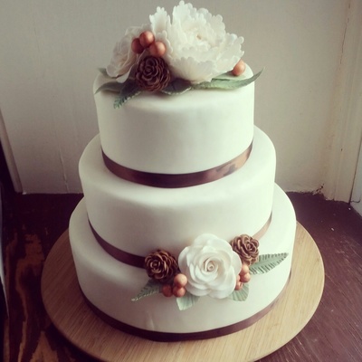 Rustic Winter Wedding Cake One Of My Faves I Have Done