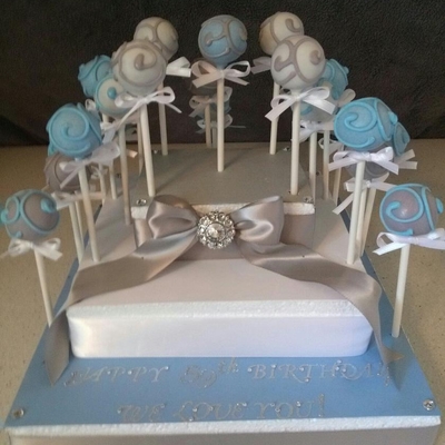 Cake Pops On A Custom Made Stand