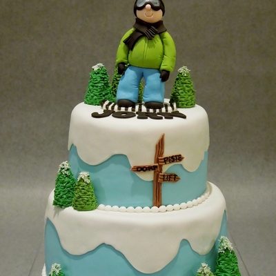 Snowboard Cake