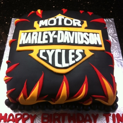 Harley Davidson Birthday Cake