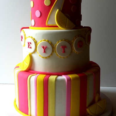 Pink Lemonade Inspired Cake