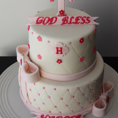 God Bless Harper Baptism Cake This Was A Cannoli Cake Yum