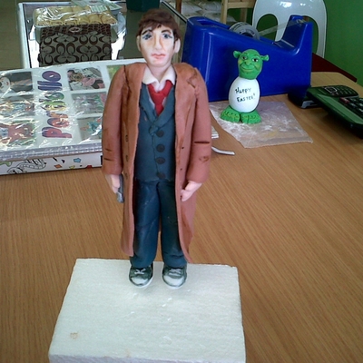 Dr. Who Plastic Icing (Sugar Dough) Figure