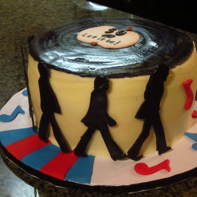 Beatles Birthday Cake