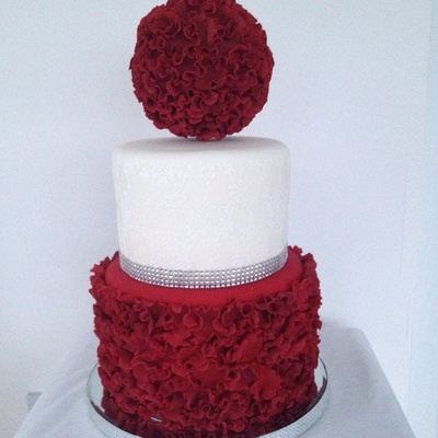 Ultimate Red Velvet Cake With Individually Hand Made Petals