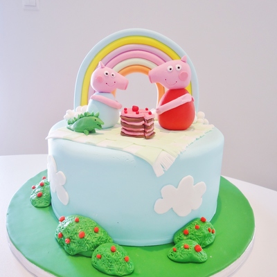 Peppa And George Cake