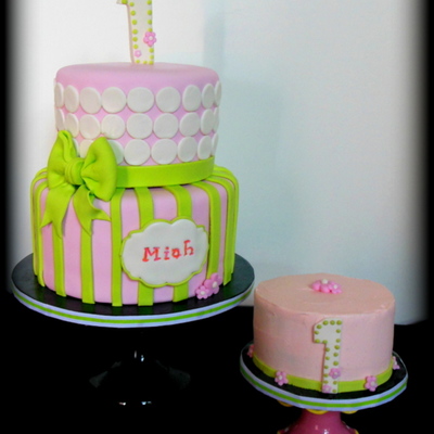 Dots And Stripes With Smash Cake