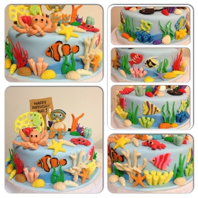 I Made This For My Sons 2Nd Bday Last Year Because He Loves The Baby Einstein Neptunes Ocean Dvd The Baby Diver Was My First Attempt At F