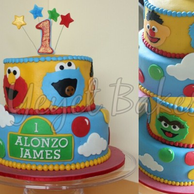My Sesame Street Inspired Cake