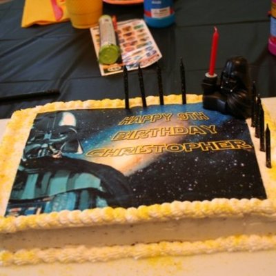 Soi Think Ill Decorate My Sons Cake Purchased An Edible Image From A Vendor On Amazon Bought A Basic Set And Winged It