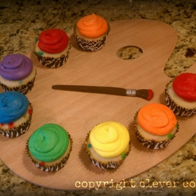 Artist Pallate Cupcakes
