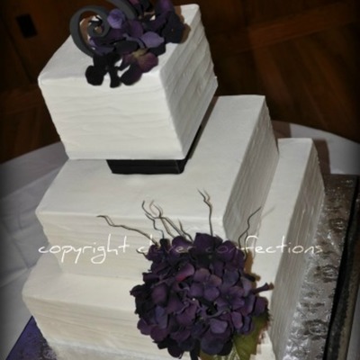 Modern Squares With Deep Plum Accents