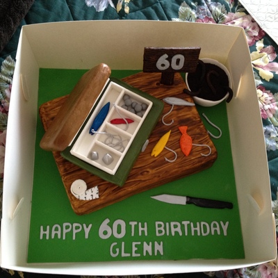 fishing cake decorating photos