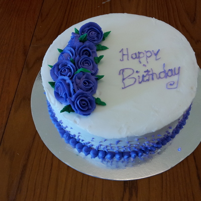 First Cake Decorated Not Perfect But Very Proud Of It